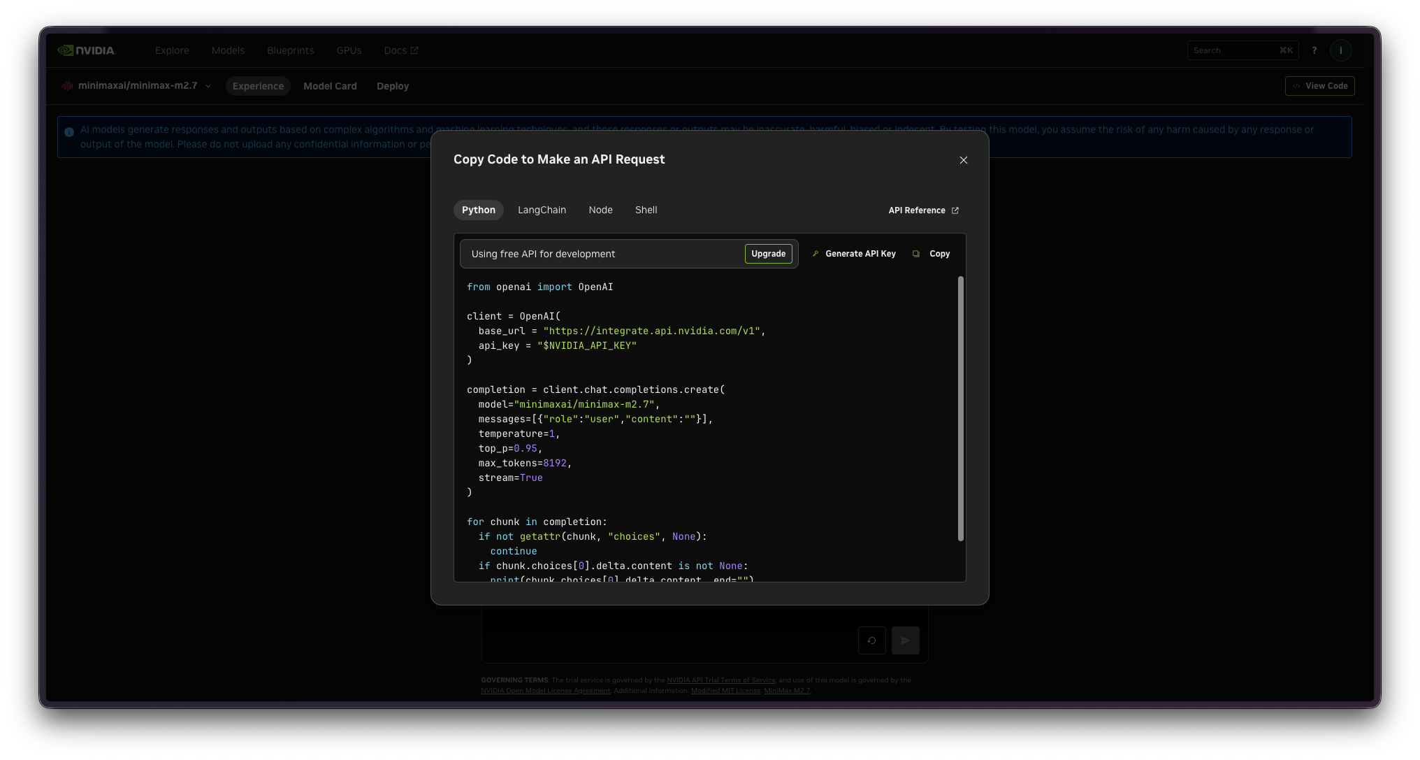 Step 10 - View code sample